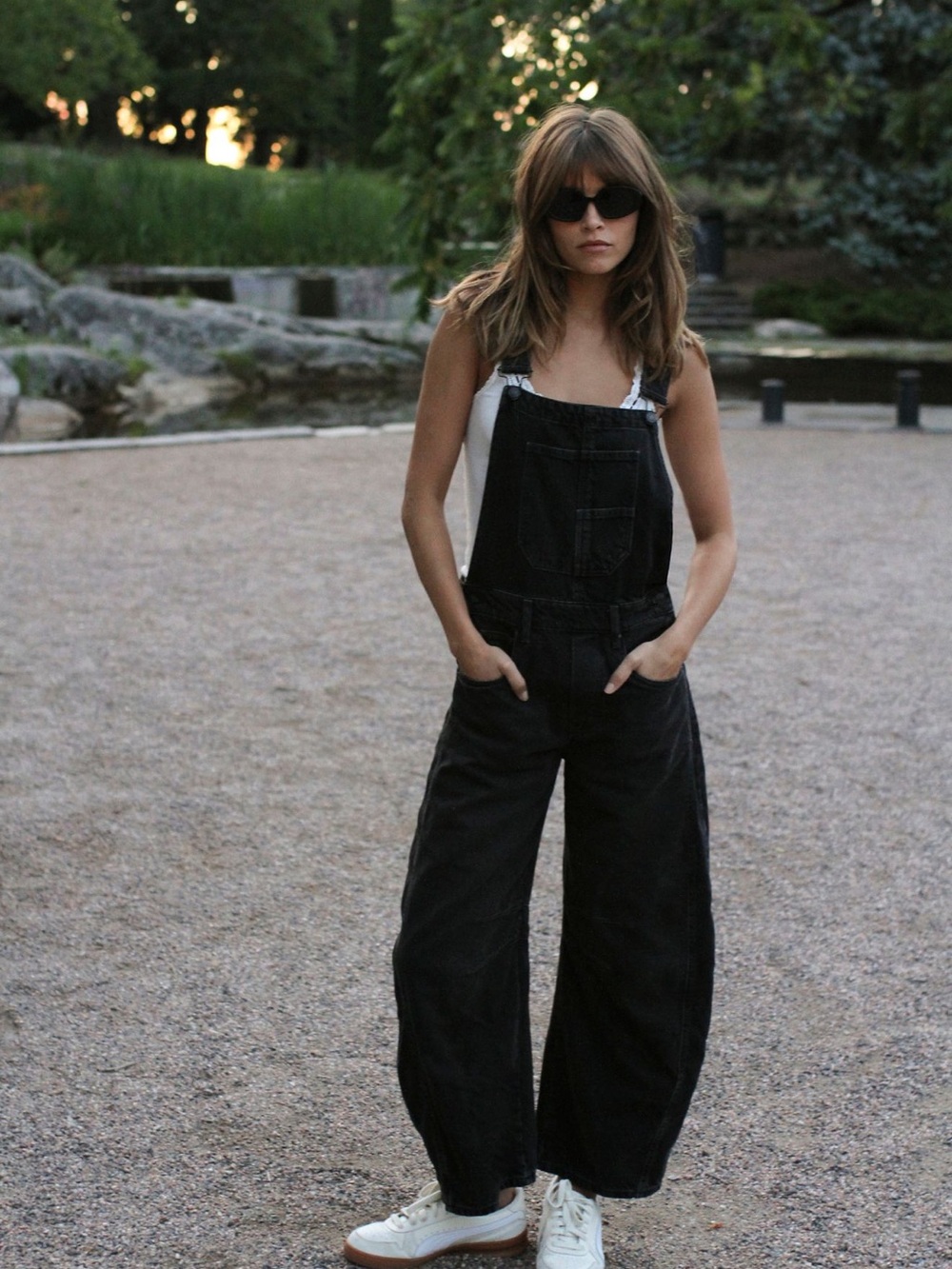 Free People Good Luck Barrel Overalls